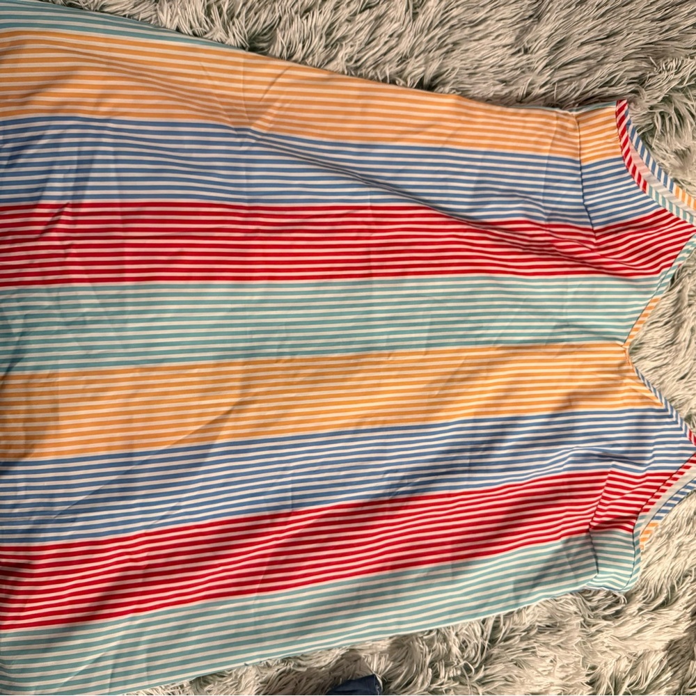 Colorful Striped Sleeveless Dress